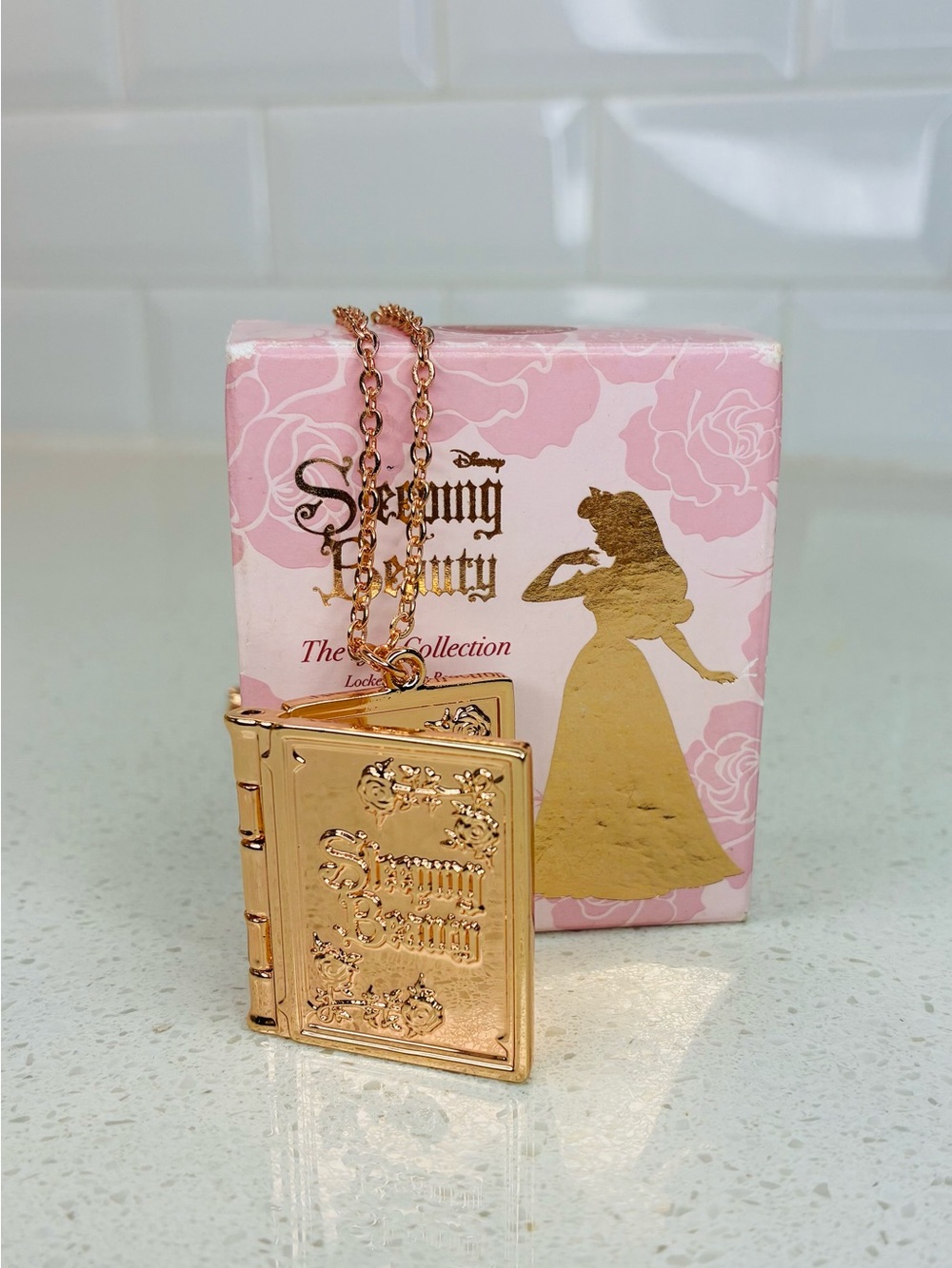 Disney Rose Gold Besame Cosmetics Sleeping Beauty 1959 Locket
